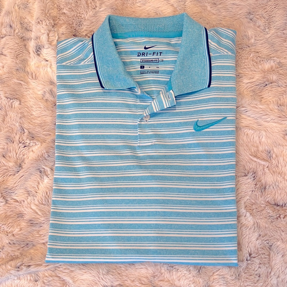 Nike Golf Striped Dri-Fit Polo Shirt